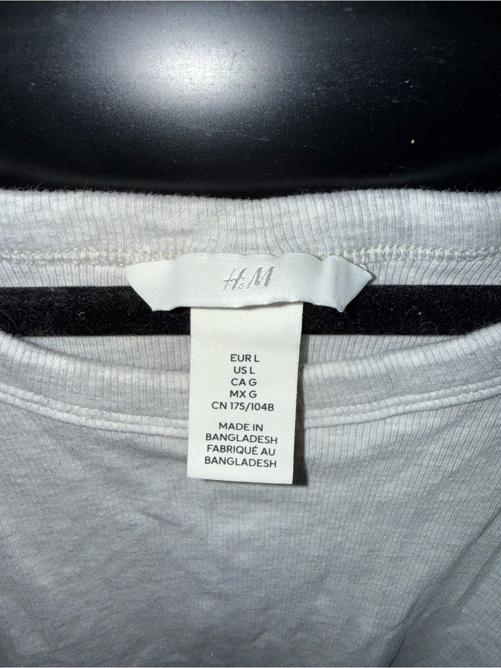 H&M Women’s White Ribbed Tank Top